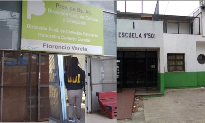 F. Varela – Causa por malversación de fondos: allanaron el Consejo Escolar y la Escuela 501